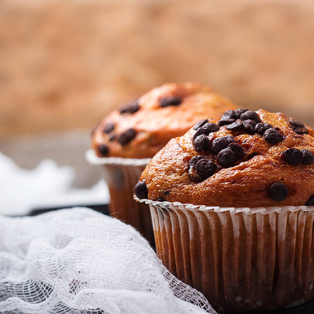 istock Homemade chocolate chip muffins for breakfast 584770208