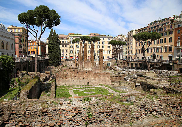 istock Largo di Torre Argentina in Rome, Italy 584771768