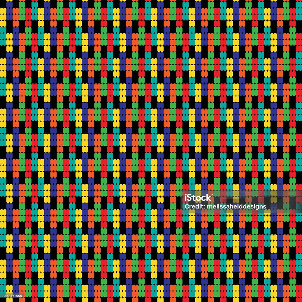 Rectangle Pleated Pattern Rectangle Bead Pattern Stock Illustration - Download Image Now ...