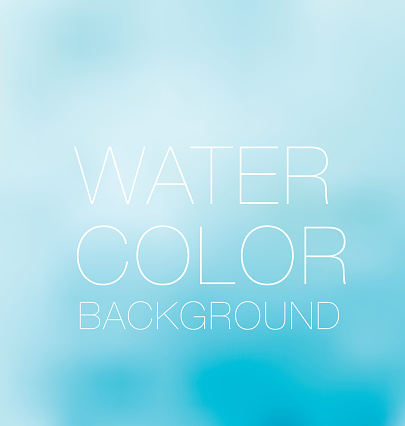 blue sky spot. watercolour background, vector backdrop, digital illustration, blurred design element.