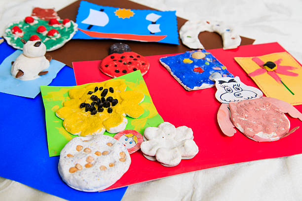 istock baby crafts from play dough and paper, early eduction 584780124