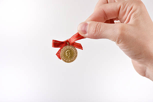 istock Traditional Turkish gold coins 584782496