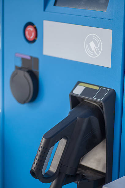 istock Electric car charging station 584787064