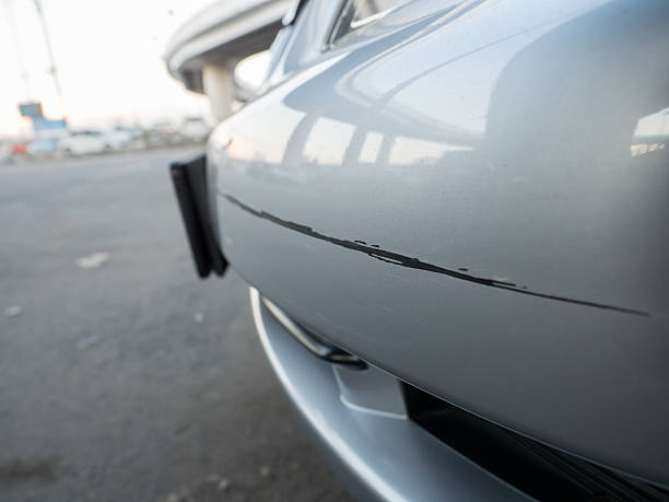istock Damaged car after crash accident 584787486