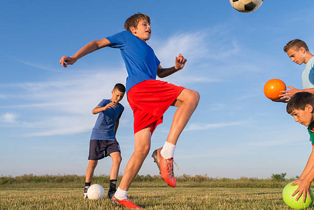 istock Boy on the football training 584787692