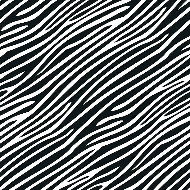 Seamless zebra skin pattern Seamless animal skin print animal pattern stock illustrations