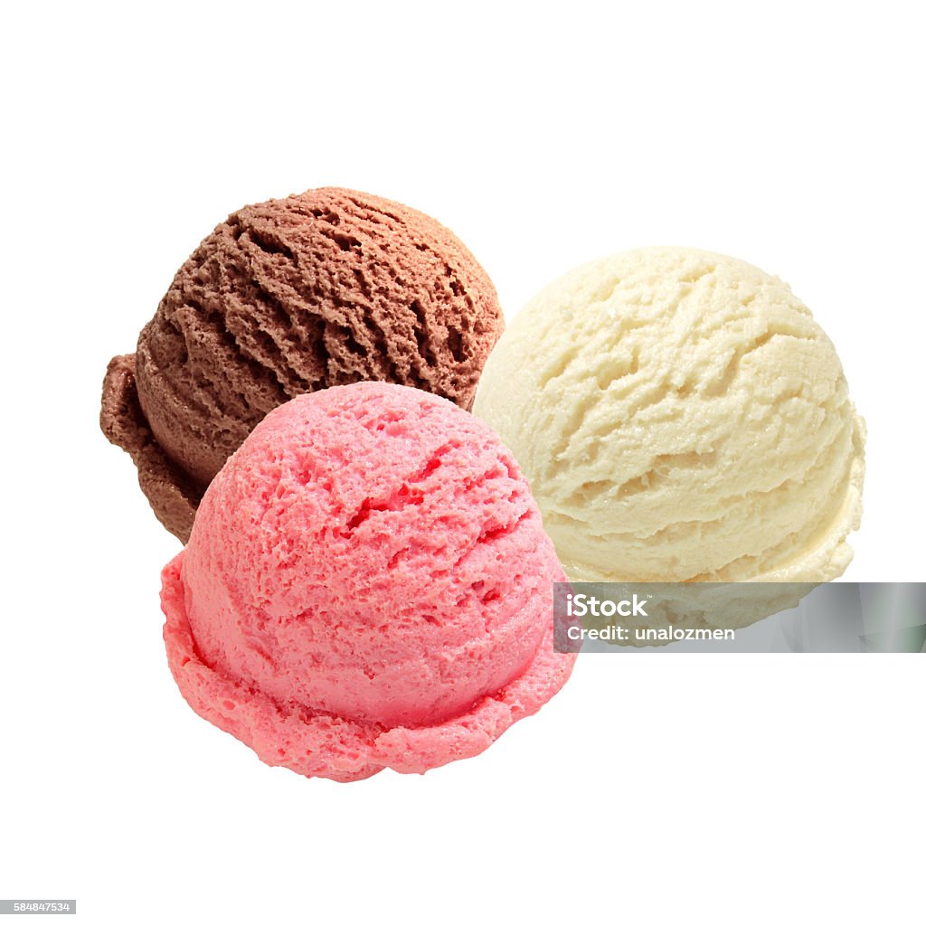 Ice Cream Scoops Stock Photo - Download Image Now - Brown