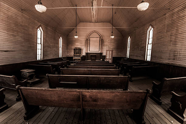 istock Inside an Old Church Bodie Mining Town California 584848116