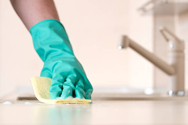 istock Cleaning desk in the kitchen 584848288