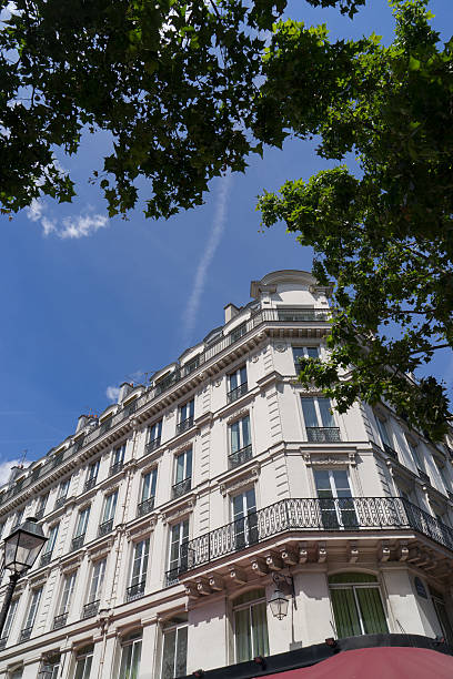 istock ancient stone building in Paris, France 584852880