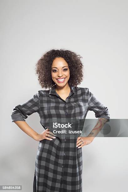 Portrait Of Beautiful Afro American Young Woman Stock Photo - Download Image Now - Adult, Adults Only, African Ethnicity
