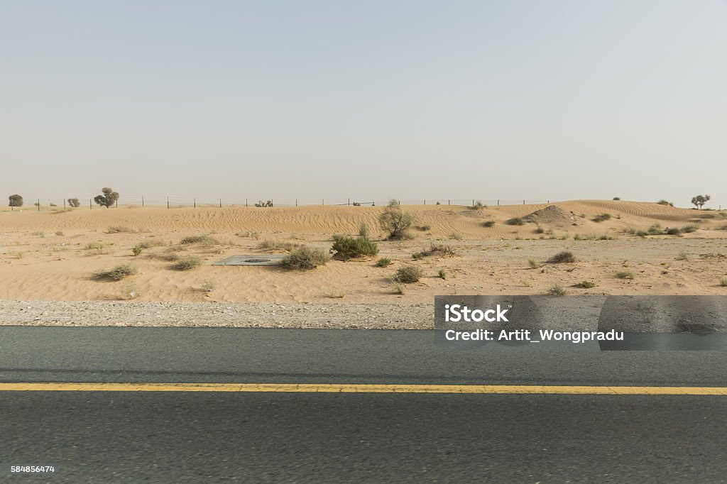 Sideway Desert. Going Outbound to The Great Desert of Dubai Abstract Stock Photo