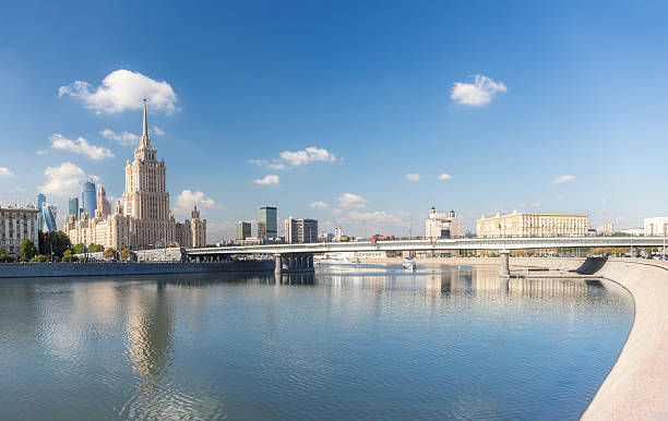 istock Novoarbatsky Bridge in Moscow 584858376