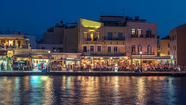 istock Chania, Crete, Greece: Old Town next to Venetian harbor 584860280