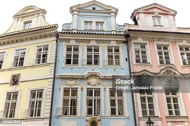 Colorful Houses In Prague Stock Photo - Download Image Now - Architecture, Art, Art And Craft