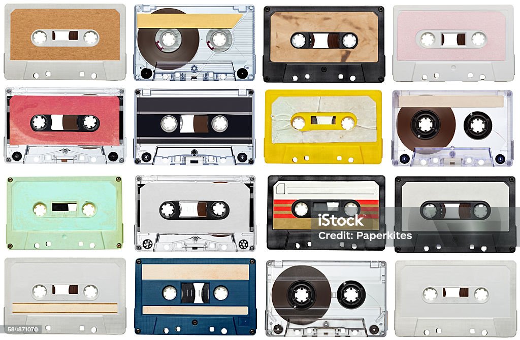 Musik audio-Bänder vintage - Lizenzfrei Alt Stock-Foto
