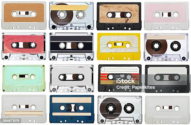 Musik Audiobänder Vintage Stockfoto und mehr Bilder von Alt - Alt, Altertümlich, Analog