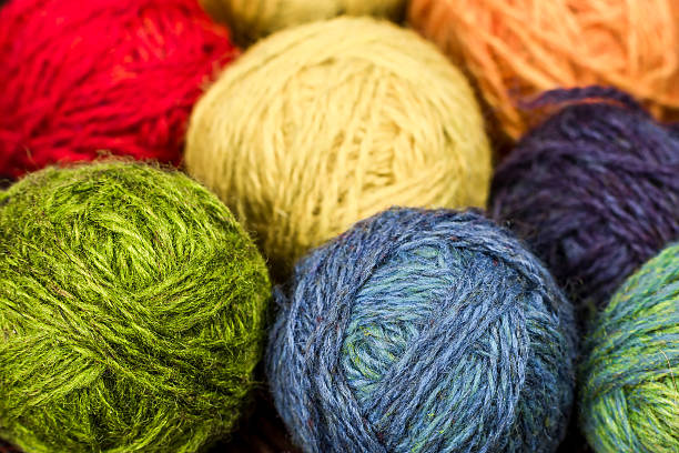 istock Balls of wool closeup 584872002