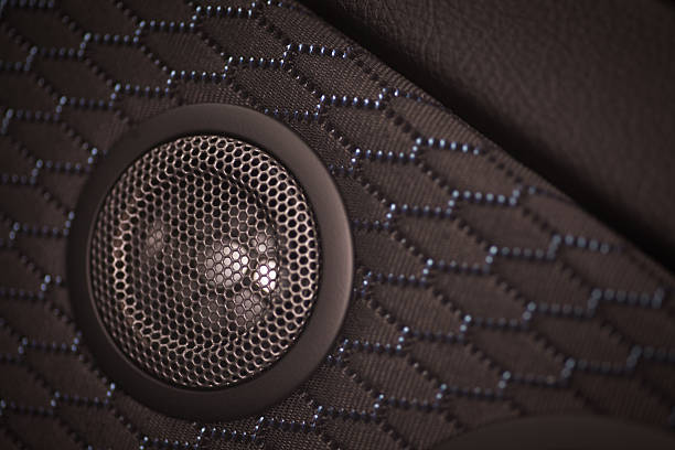 istock Car speaker detail 584873422
