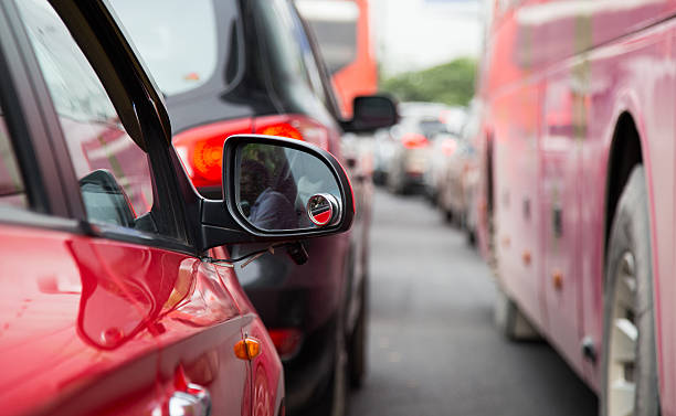 istock Cars in a traffic jam on rush hour 584875804