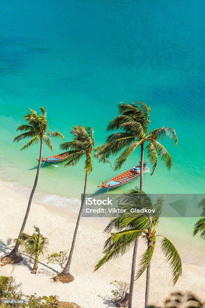 Paradise beach on tropical island. Ang Thong National Marine Par Paradise beach on tropical island. Ang Thong National Marine Park,Thailand. Top view Beach Stock Photo