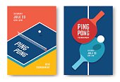 istock Ping-pong posters design 584877324