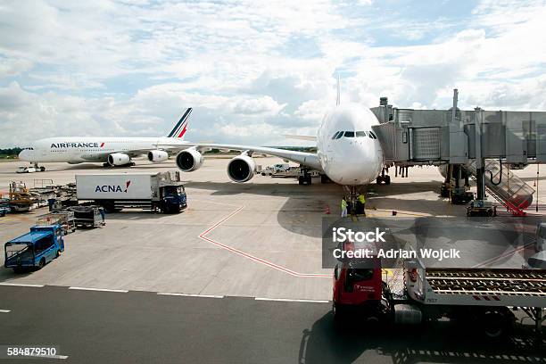 Paris France Stock Photo - Download Image Now - Airport, Aerospace Industry, Airbus