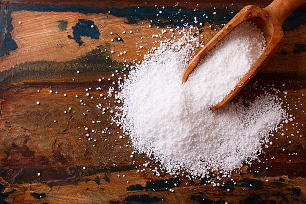 Cassava (tapioca) on wooden background