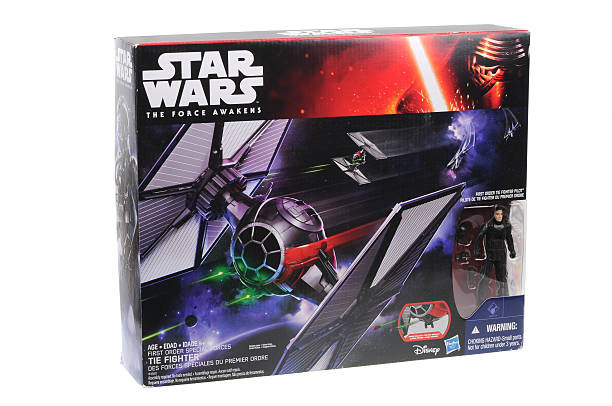 first order special forces tie fighter spielzeugfahrzeug - tie fighter stock-fotos und bilder