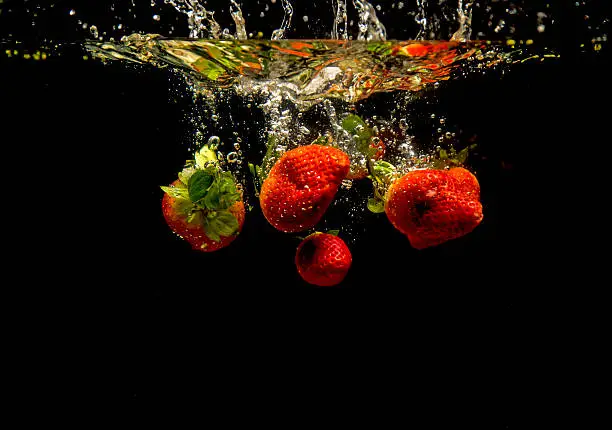 Photo of Photo of a vegetables dropped under water