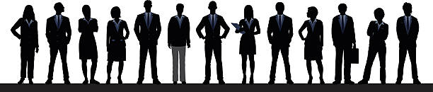 Business People (Each Person is Complete and Moveable) Business people. Each person is complete and moveable. general manager stock illustrations