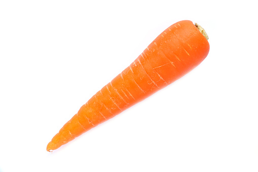 Japanese fresh carrot isolated in white