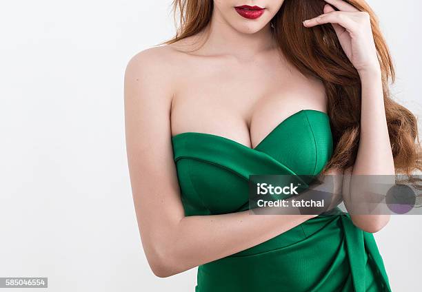 Beautiful Slim Woman Body Stock Photo - Download Image Now - Breast, Large, Women
