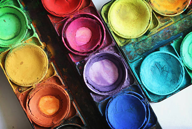 istock Set of color paints 585046624