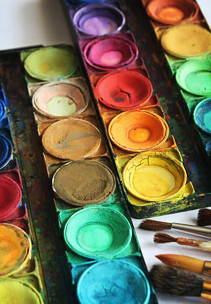 istock Set of color paints 585048562