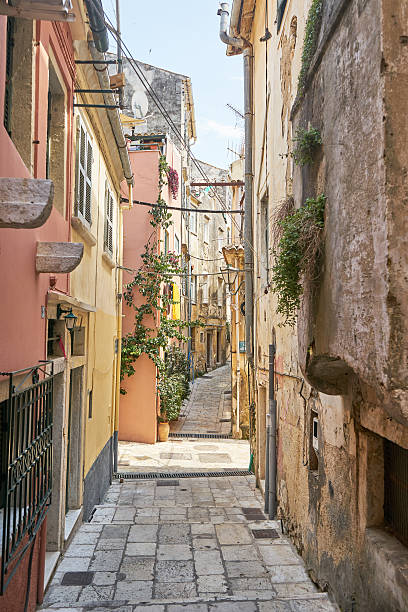 istock Street on Corfu, Greece 585050628