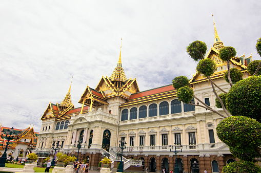 The Grand Palace is a complex of buildings at the heart of Bangkok, Thailand. The palace has been the official residence of the Kings of Siam since 1782.