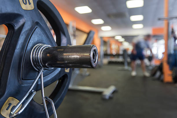 istock Diverse training equipment at the gym room 585055320