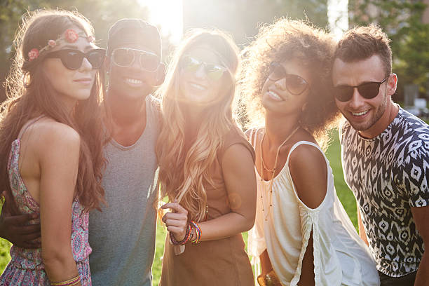 istock Great time at the music festival 585056638