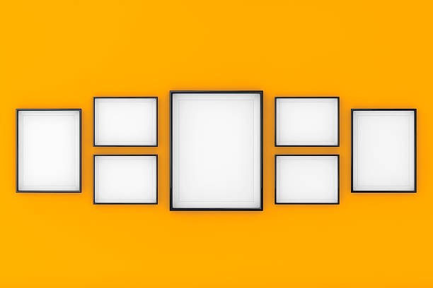 istock Set of Blank Picture Photo Frame Templates. 3d Rendering 585057758
