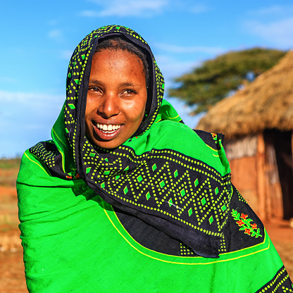 Young woman from Borana tribe. The Borana Oromo are a pastoralist tribe living in southern Ethiopia and northern Kenyahttp://bhphoto.pl/IS/ethiopia_380.jpg