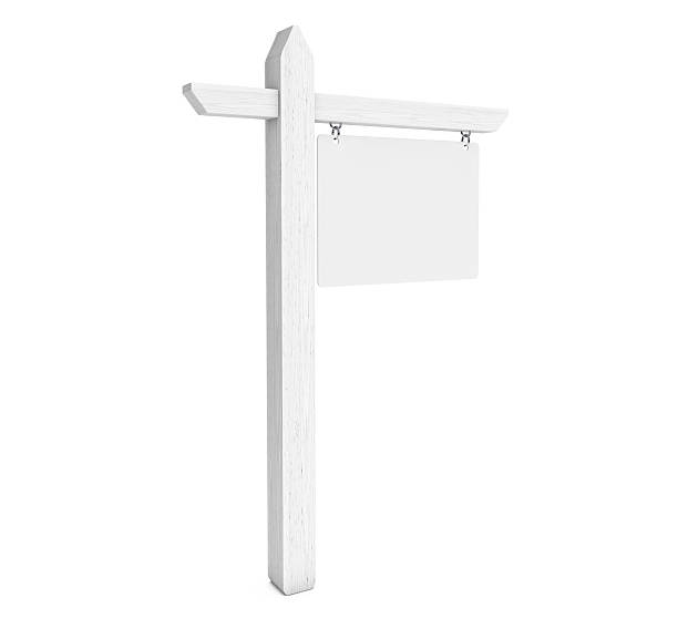 istock Real Estate House for Sale Blank Sign. 3d Rendering 585063392
