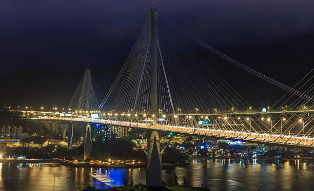 istock Suspension Bridge in Hong Kong 585065682