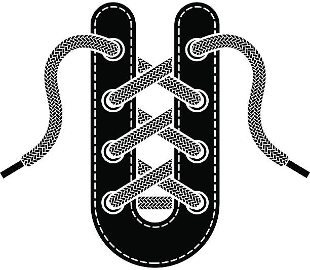 schuh-spitzensymbol - lace seamless vector silhouette stock-grafiken, -clipart, -cartoons und -symbole