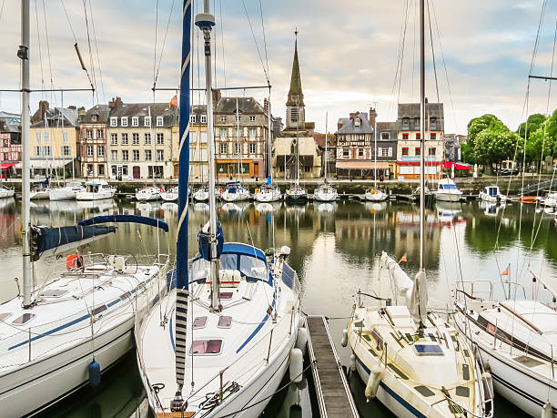 istock Old harbor. Honfleur, Normandy, France 585070062