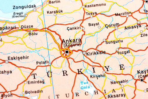 Turkey-Türkiye of map
