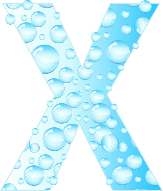 istock Letters soap bubbles, water droplets. Letter from the water bubbles. 585078000