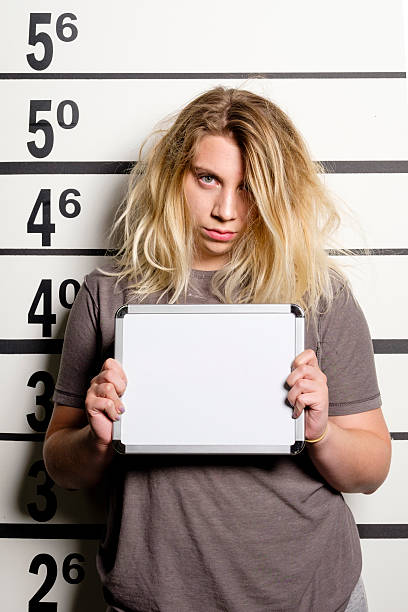 istock Mugshot of a Woman 585080532