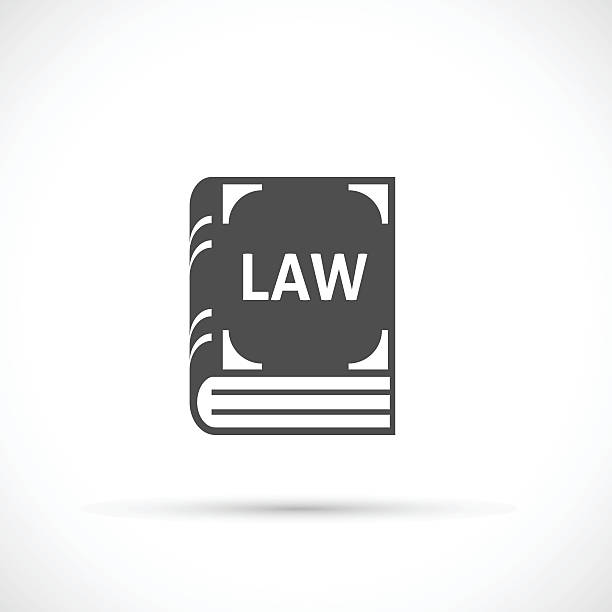 ilustrações, clipart, desenhos animados e ícones de lei reserve ícone - book backgrounds law bookshelf
