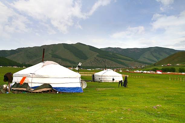 istock The ger camp in a large meadow at Ulaanbaatar , Mongolia 585091406